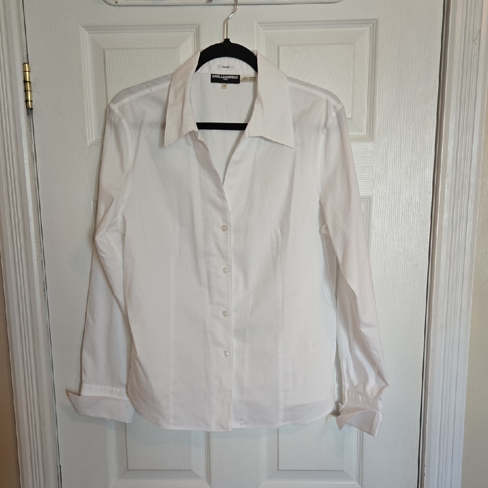 Karl Lagerfeld White Non-Iron Shirt